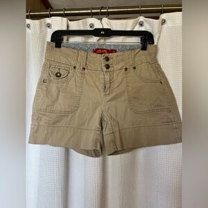 one 5 one Khaki Utility Cotton Bermuda Shorts